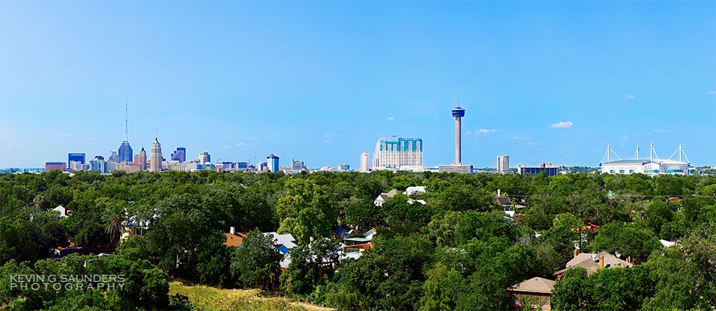 San Antonio city scape by Kevin Saunders, courtesy of the Rivard Report.